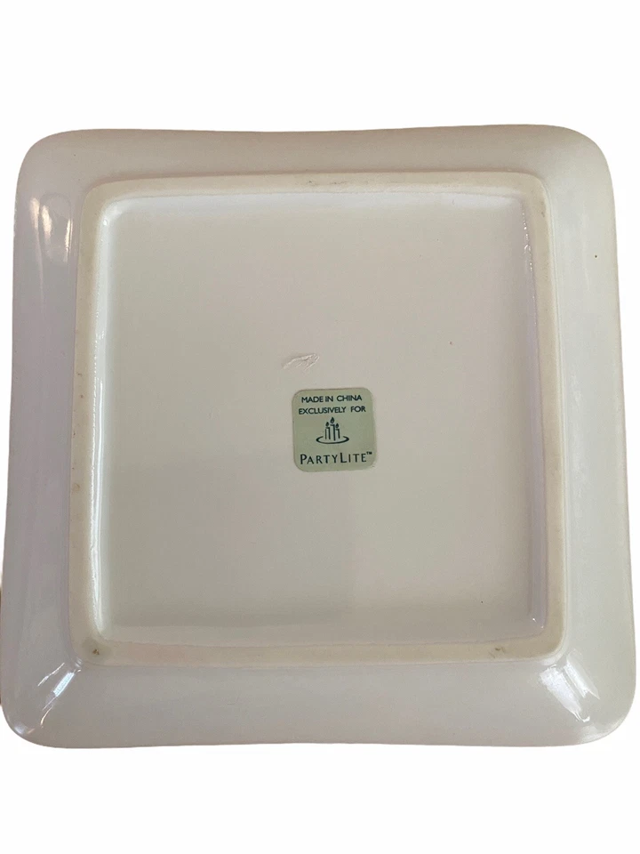 Bandeja de vela Partylite quadrada libélula pilar 5" - Imagem 2 de 2