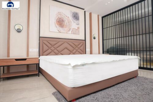 Elegant King Zip On Fitted Sheet - 600 TC Cotton for Perfect Night's Sleep - Picture 4 of 10