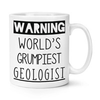 Warnung World's Grumpiest Geologe 284Ml Becher Tasse MüRrisch Toll Best Lustig