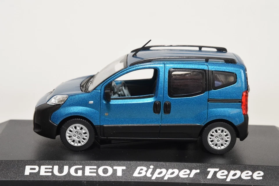 B8 1:43 NOREV 479837 PEUGEOT BIPPER TEPEE OUTDOOR METALLIC BLUE MIB - Photo 3/4