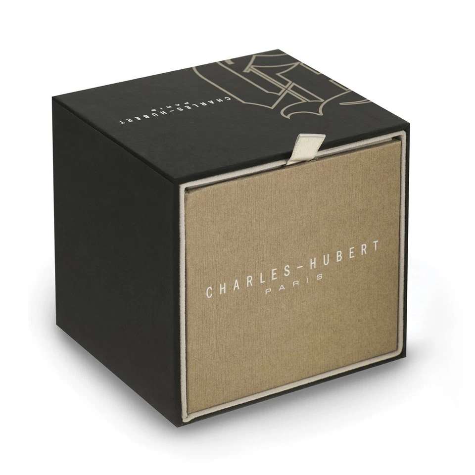 Charles Hubert 2-tone MOP Dial Stainless Steel Wire Bangle Watch - Image 2 of 4