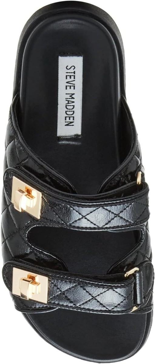 Steve Madden ☆ Schmona ダブルストラップサンダル STEVE MADDEN SCHMONA Sandals Black New | eBay