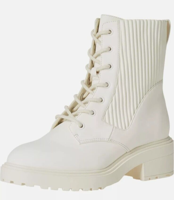 Amazon Essentials Women's Lace-Up Combat Boots UK Rubberized