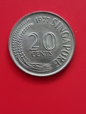 1977 Singapore 20 Cents - Appears Uncirculated