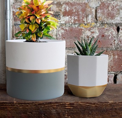 White Ceramic Flower Pot Garden Planters 6 5 Pack 2 Indoor Plant Containers Wi 689354585700 Ebay