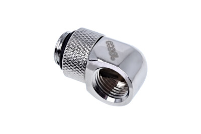 Alphacool Eiszapfen L-Verbinder drehbar G1/4 AG auf G1/4 IG - Chrome