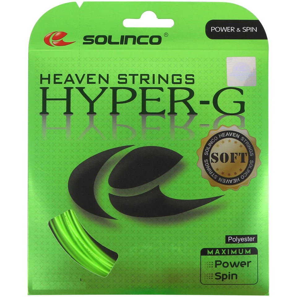 Solinco Hyper-G Soft Tennisschläger Saite 12,2m Set - Grün