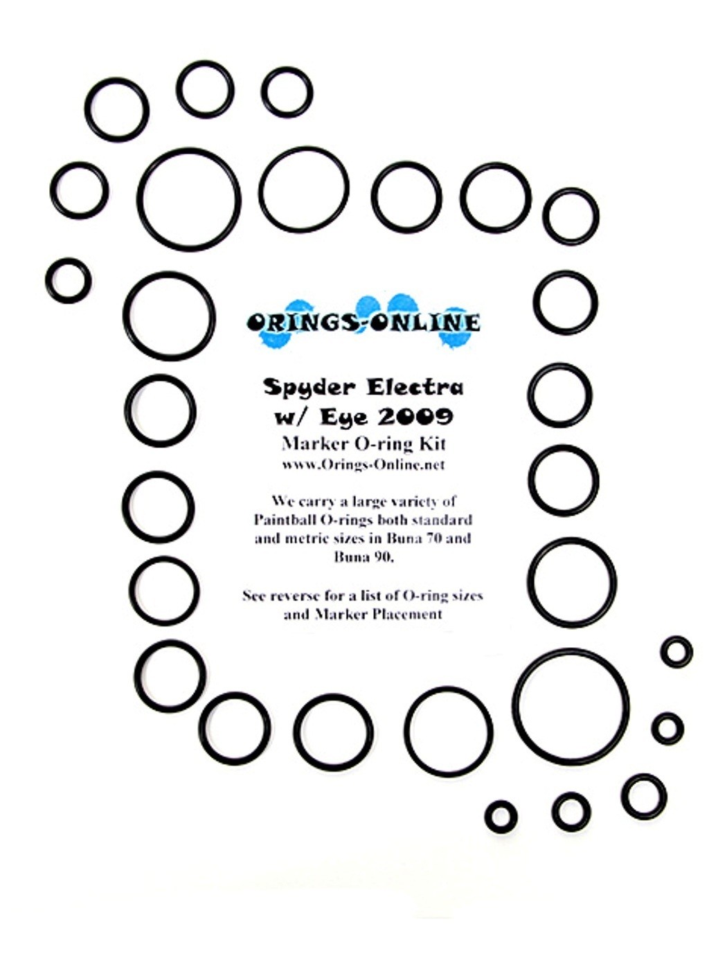 Kit De Joints O-ring Pour Marqueur De Paintball Spyder Electra Avec Eye (2009) - 4 Kits De Reconstruction