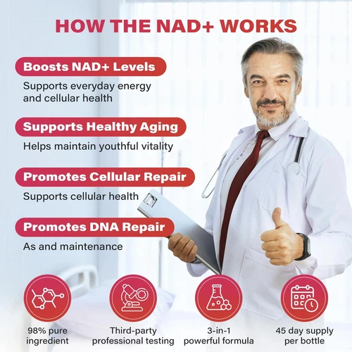ZOOONE NR1000 - NAD+ Berry Flavor Drink Mix For- Skin Aging Support Energy - Picture 6 of 12