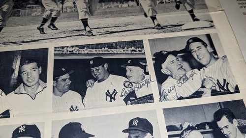 1970 New York Yankees Old Timers Program Signed 7 xs By Casey Stengel JSA Plus - Picture 5 of 18