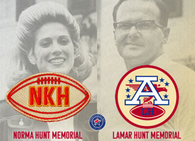 Kansas City Chiefs NKH Norma Knobel Hunt + Lamar Hunt Memorial logo Patch