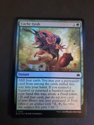 1x MTG - FOIL Cache Grab (0167) - Bloomburrow - BLB - NM | eBay