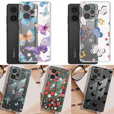 Hülle für Huawei P30 Pro P40 Honor 90 20 X6 X8 Blumenmuster Softcase Handyhülle