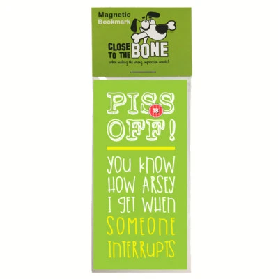 CLOSE TO THE BONE #616 MAGNETIC BOOKMARK funny present rude joke Mothers Fathers Day Gift