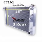 3 Rows Aluminum Radiator for Buick Centurion 5.7L 7.5L 455 1971 1972 1973 28x17" (For: Buick)
