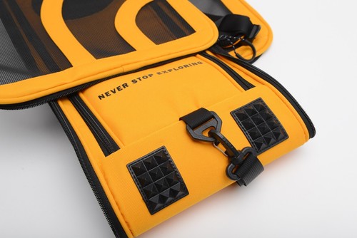 The North Face Dog Cat Pet Carrier Bag Backpack - Summit Gold - Brand New - Picture 9 of 14