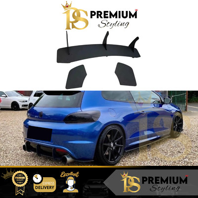 VW Scirocco R MK3 Rear Bumper Finned Diffuser Valance lip 2008-2014