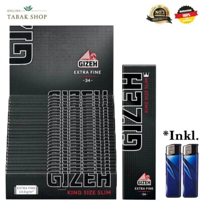 Gizeh Black King Size Slim Papers Blättchen Extra Fine