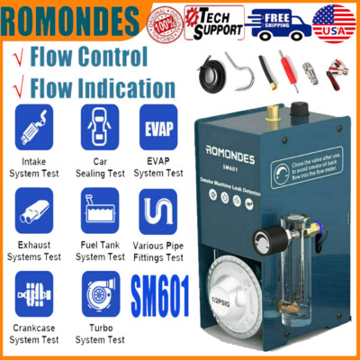 Romondes SM601 EVAP AND Vacuum Smoke Machine Diagnostic Leak Detection Tester 