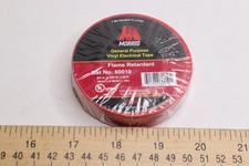 Morris Electrical Tape Vinyl Plastic PVC Red 7mil x 3/4" x 60 ft 60010