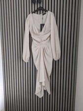 New PrettyLittleThing Dress Size 8 / 36 Ruched Underbust Detail Midi