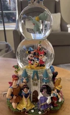 DISNEY SNOW GLOBE - WORLD CHARACTER PARADE 2- A DREAM IS A WISH YOUR HEART MAKES