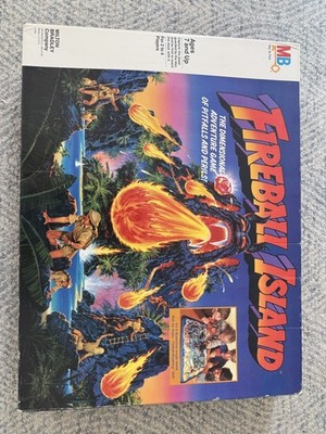 Milton Bradley Fireball Island Game Vintage-100% Complete