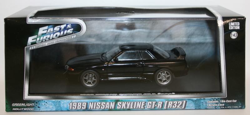 Fast and Furious 1989 Nissan Skyline Gt-r R32 Greenlight 86229 for