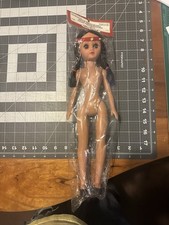 1995 Fibre Craft 15" Native American Doll  Black Hair  Item  3195
