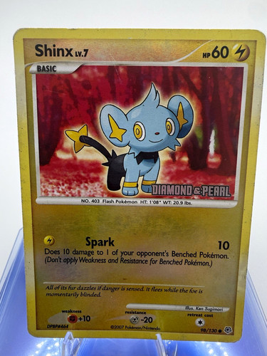 Nintendo 2007 Diamond & Pearl Shinx Lv.7 98/130 Promo Holo EN Basic 60