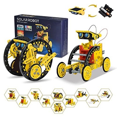 STEM 12-in-1 Solar Roboter Spielzeug, Science Kits für Kinder ab 8 Jahren, Bauen