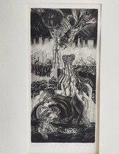 2x Hervai Katalin Lithographie Radierung Kunst # 11 & # 12