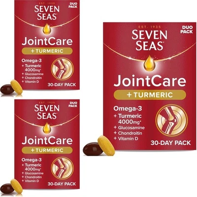 Seven Seas Duo Pack JointCare TURMERIC With Omega-3 || Pack 3