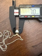 14k gold Large Heart Shaped Diamond Pendant Necklace 7.8g Great Mothers Day GIFT