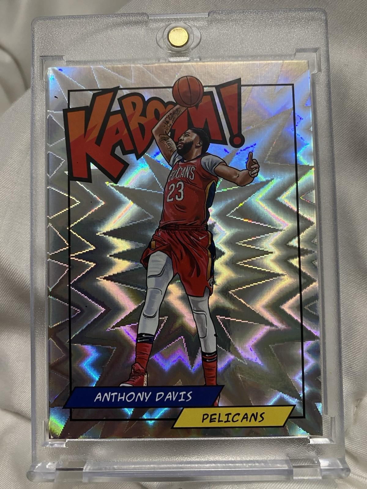 2018 Panini Anthony Davis Kaboom! Case Hit SSP #K-AD Pelicans