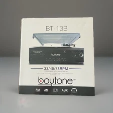Boytone - BT-17DJM - Stereo - USB - Radio - Cassette - Record Player Good