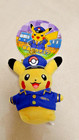 Captain Pikachu Tokyo Station Pokémon Center Plush Japan In Uniform Soft - NEW