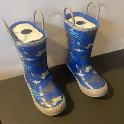LL Bean Kids Rain Boots Deep Sapphire Puddle Stompers Toddler SZ.8 BNWOB