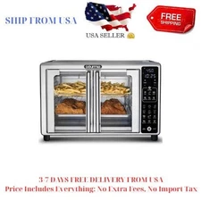 Gourmia French Door 6-Slice Digital Toaster Oven Air Fryer, 19 One-Touch Presets