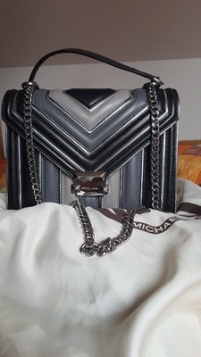 Michael Kors Tasche,  Schultertasche Whitney Black/Grey Multi Color TriColor 