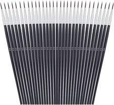 Professional 30 Pcs Synthetic Detail Paint Brushes - Ideal for Precision Art