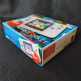 SNK NEOGEO POCKET Color Clear Console W/Manual and Box set, Working, Japan