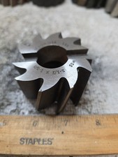 Moon Cutter Shell End Mill  2 1/2" Dia x 1-5/8", 1" Hole Dia. USED IN EX COND