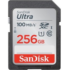 SanDisk - SDSDUNR-256G-AN6IN - SanDisk Ultra 256 GB UHS-I SDXC - 100 MB/s Read