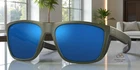 COSTA 6S9002 38 Ferg Moss Metallic Blue Mir 59mm Men's Polarized Sunglasses 580G