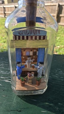 Signed Whimsy Bottle * Not a Ship In Bottle * Folk Art * Not Carl Worner