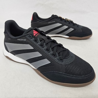 Adidas Predator League Indoor Soccer Shoes ID3781 Black Grey Red Mens Size 8