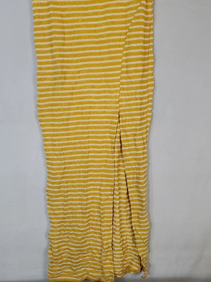 Falda lápiz a rayas con abertura para mujer G&D Boutique talla pequeña Foto 3 de 4