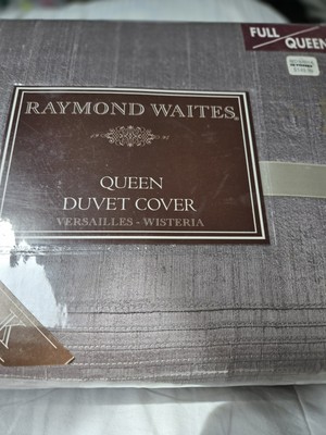 Raymond Waites Queen Duvet Cover Versailles Wisteria 100% Silk New 2008
