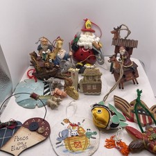 Lot Of 12 Misc Christmas Ornaments